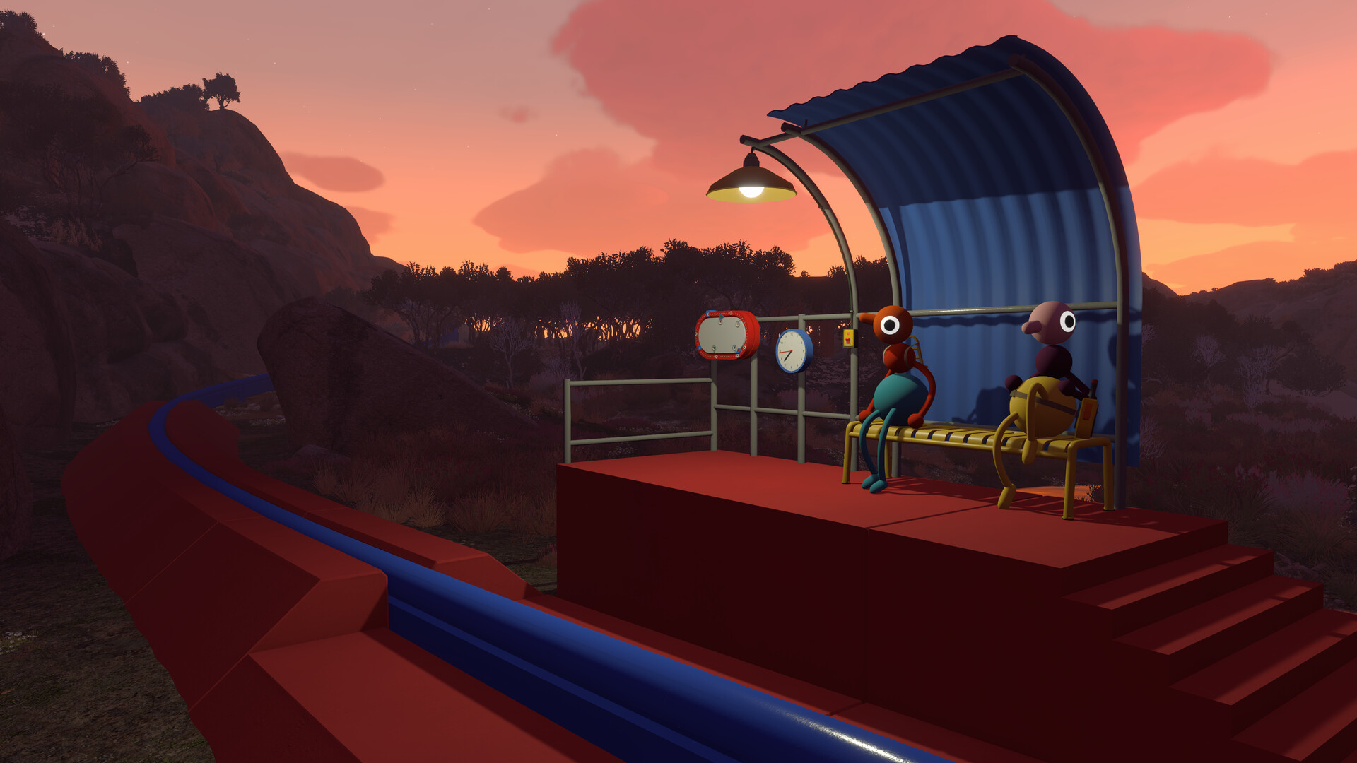 Big Walk beginner guide screenshot — the tutorial hall where you learn the moves