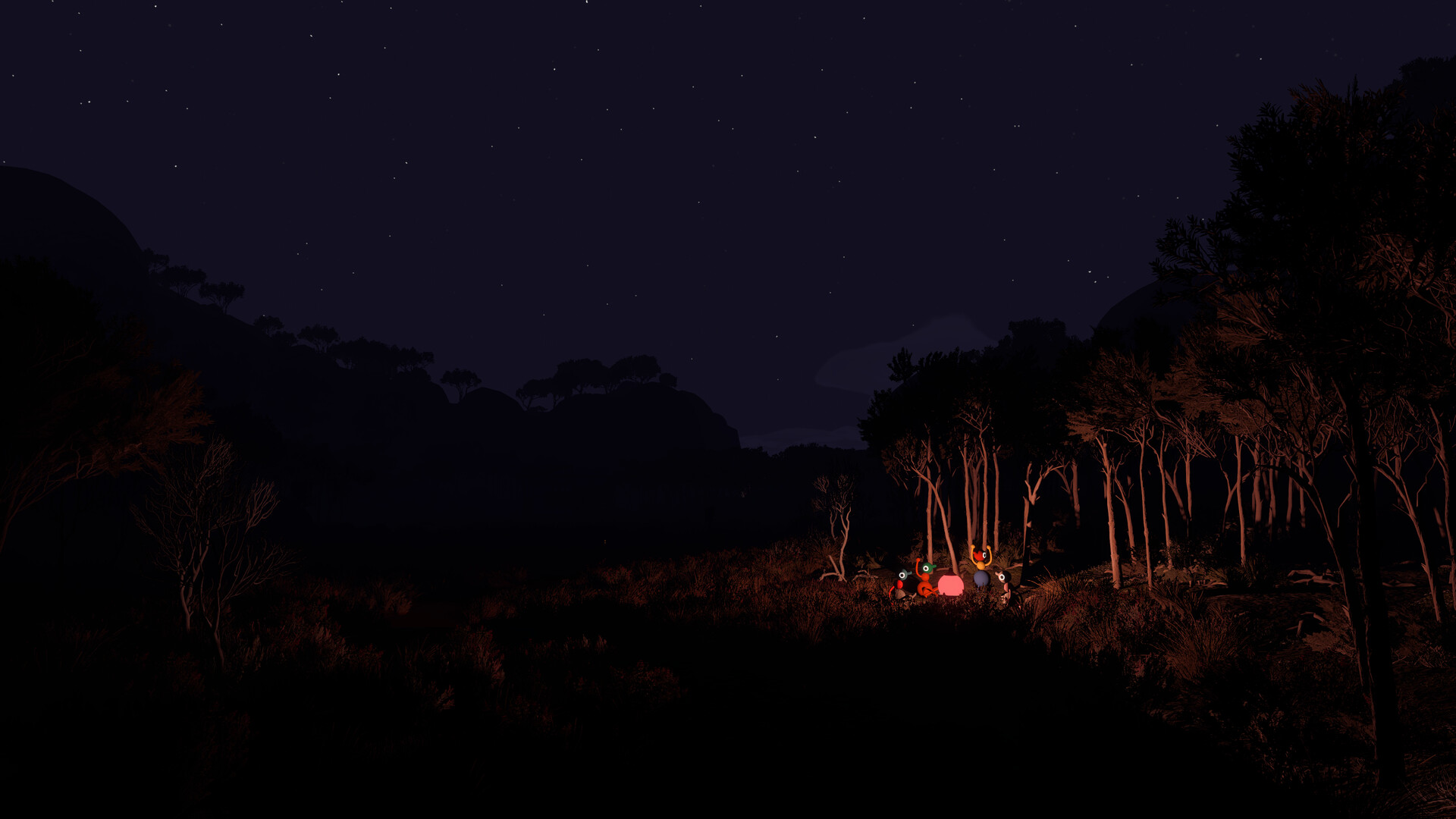 Big Walk walkthrough screenshot — an early puzzle structure on the island